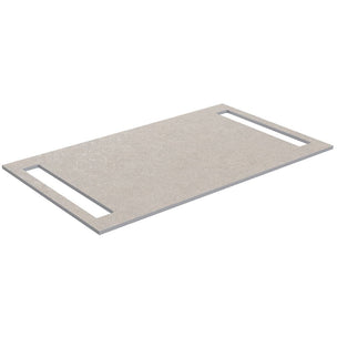 Korsbakken Benkeplate HPL med 2 håndkleholder