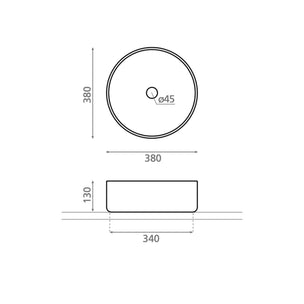 Bathco CLASSIC Rund Bolleservant