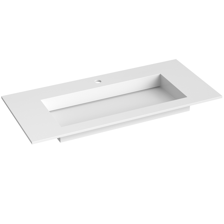 Korsbakken Corian Servant med Flat Bunn