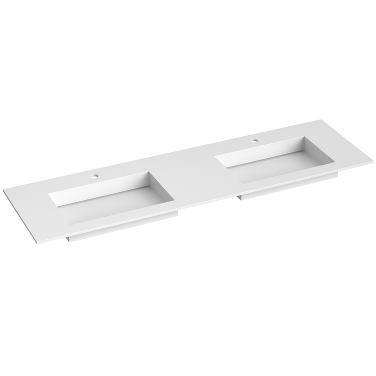 Korsbakken Corian Servant med Flat Bunn