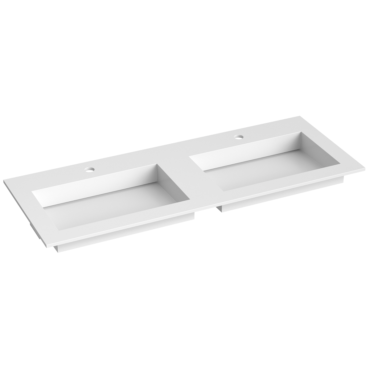 Korsbakken Corian Servant med Flat Bunn Korsbakken Baderomsservant