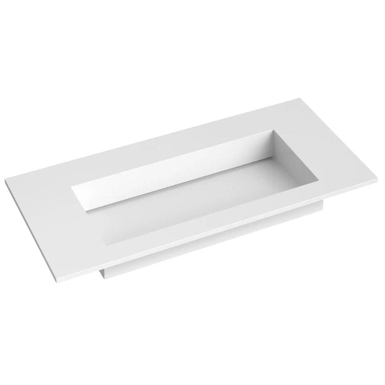 Korsbakken Corian Servant med Flat Bunn uten Kranhull