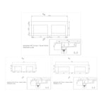Korsbakken Corian Servant med Flat Bunn uten Kranhull