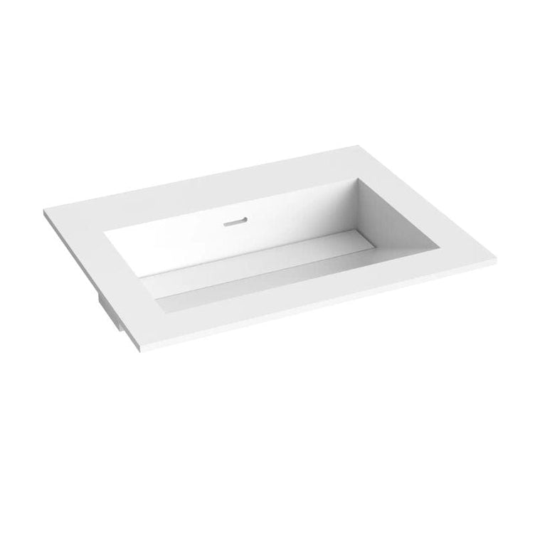 Korsbakken Corian Servant med Skrå Bunn Uten Kranhull