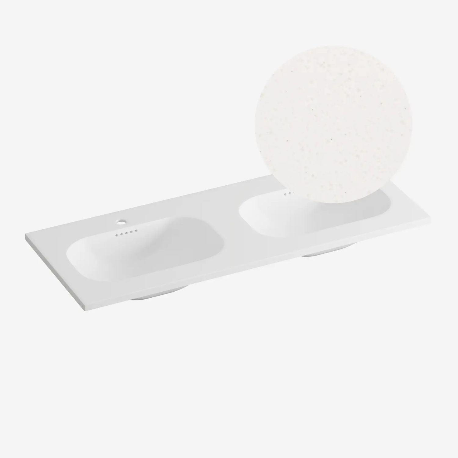 Korsbakken Nice Heldekkende Servant Terrazzo beige / 120cm dobbel Korsbakken Møbelservant KO-463211121