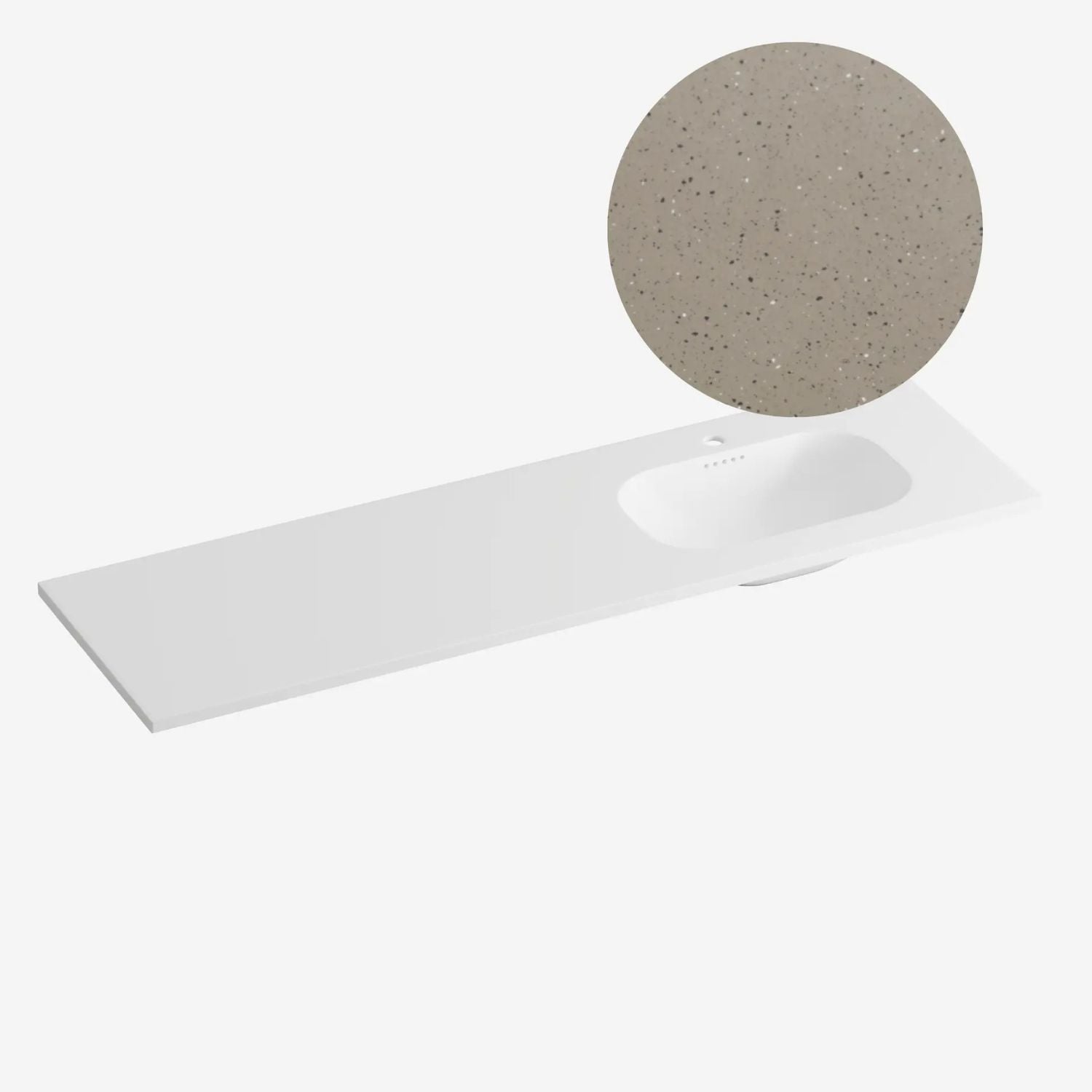 Korsbakken Nice Heldekkende Servant Terrazzo lava / 160cm høyre Korsbakken Møbelservant KO-463210166