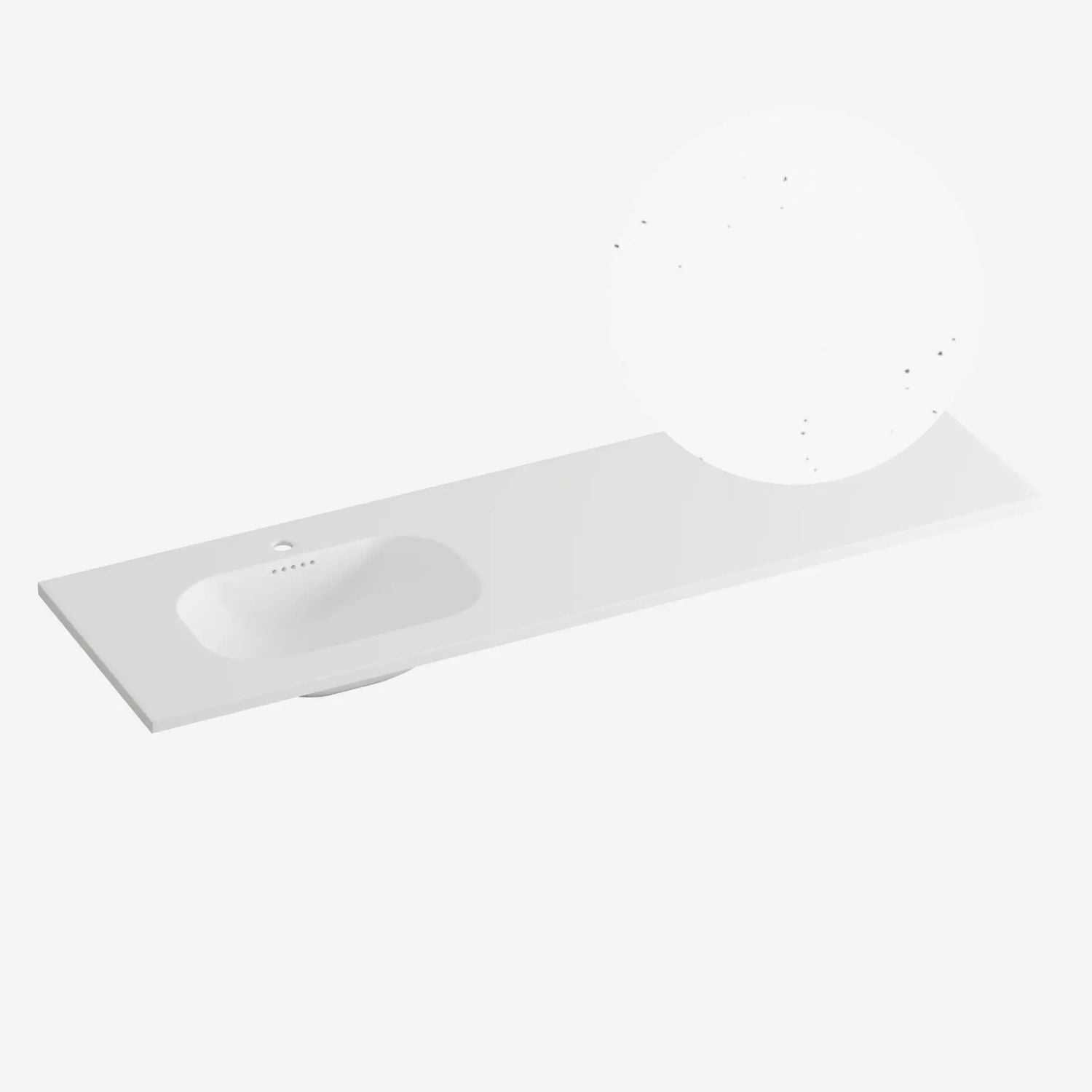 Korsbakken Nice Heldekkende Servant Terrazzo pepper / 160cm venstre Korsbakken Møbelservant KO-463207165