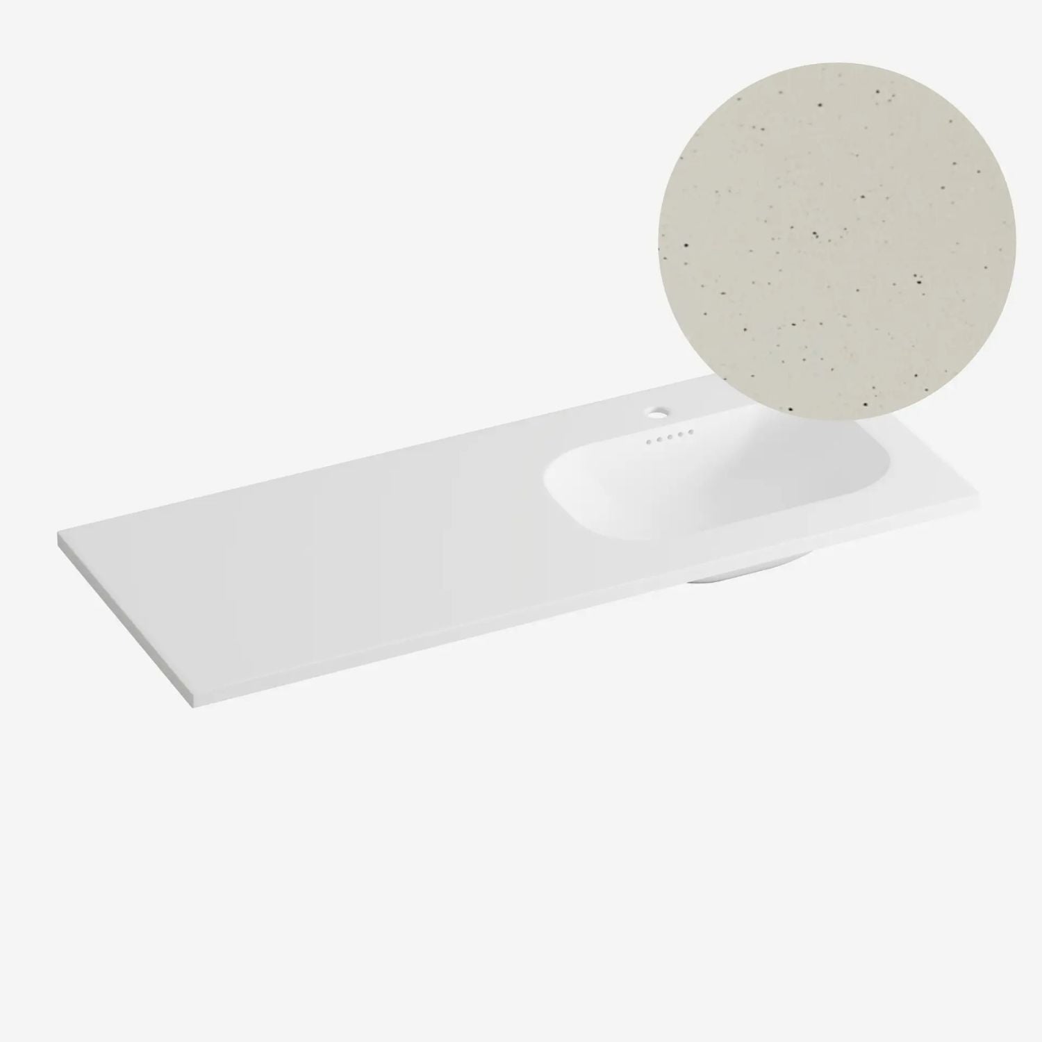 Korsbakken Nice Heldekkende Servant Terrazzo sand / 120cm høyre Korsbakken Møbelservant KO-463221126