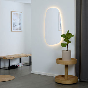 Korsbakken Organic Oval Speil med lys