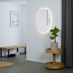 Korsbakken Organic Oval Speil med lys