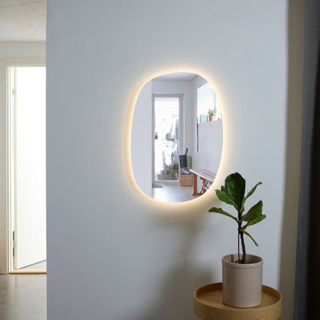 Korsbakken Organic Oval Speil med lys