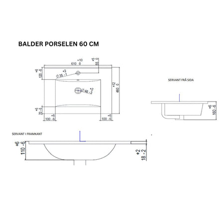 Linn Bad Balder Møbelservant