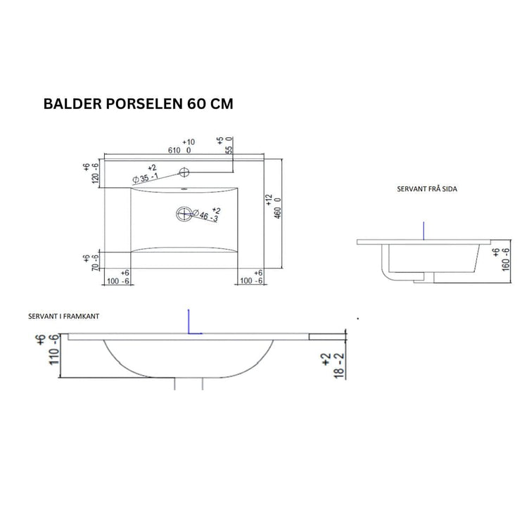 Linn Bad Balder Møbelservant
