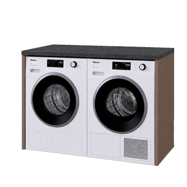 Linn Bad Dekksidesett til vaskemaskin og tørketrommel Lun beige / 120cm Linn Bad Dekkside vaskerom LB-790612