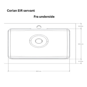 Linn Bad Eir Corian Underlimt Servant ferdig montert