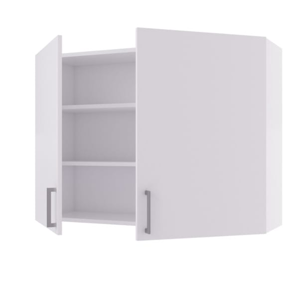 Linn Bad Overskap 2 dører for vaskerom Hvit matt / 100cm Linn Bad Veggskap vaskerom LB-711210