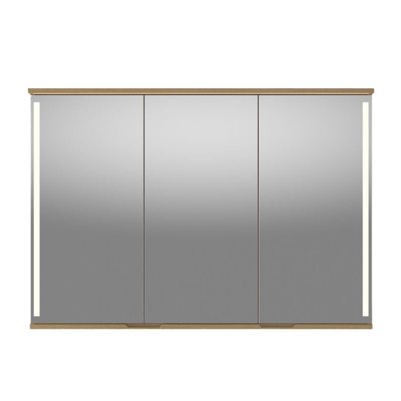 Linn Bad Sogn Speilskap med integrert belysning og stikk Eik / 100cm Linn Bad Speilskap LB-20810B