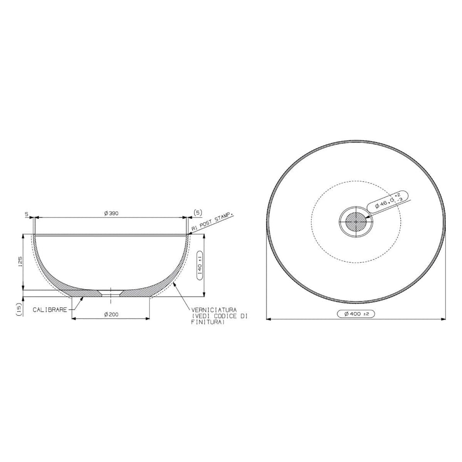 Linn Bad Toke Bolleservant Ø40cm Linn Bad Bolleservant