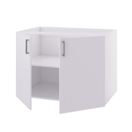 Linn Bad Underskap 2 dører for vaskerom - Hvit matt / 100cm