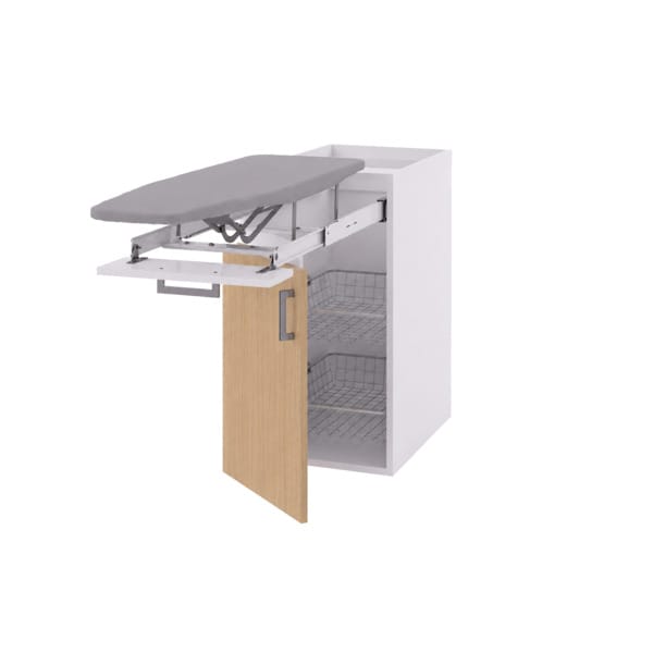 Linn Bad Underskap med Strykebrett og trådkurver Ask / 40cm Linn Bad Benkeskap vaskerom LB-750104SB