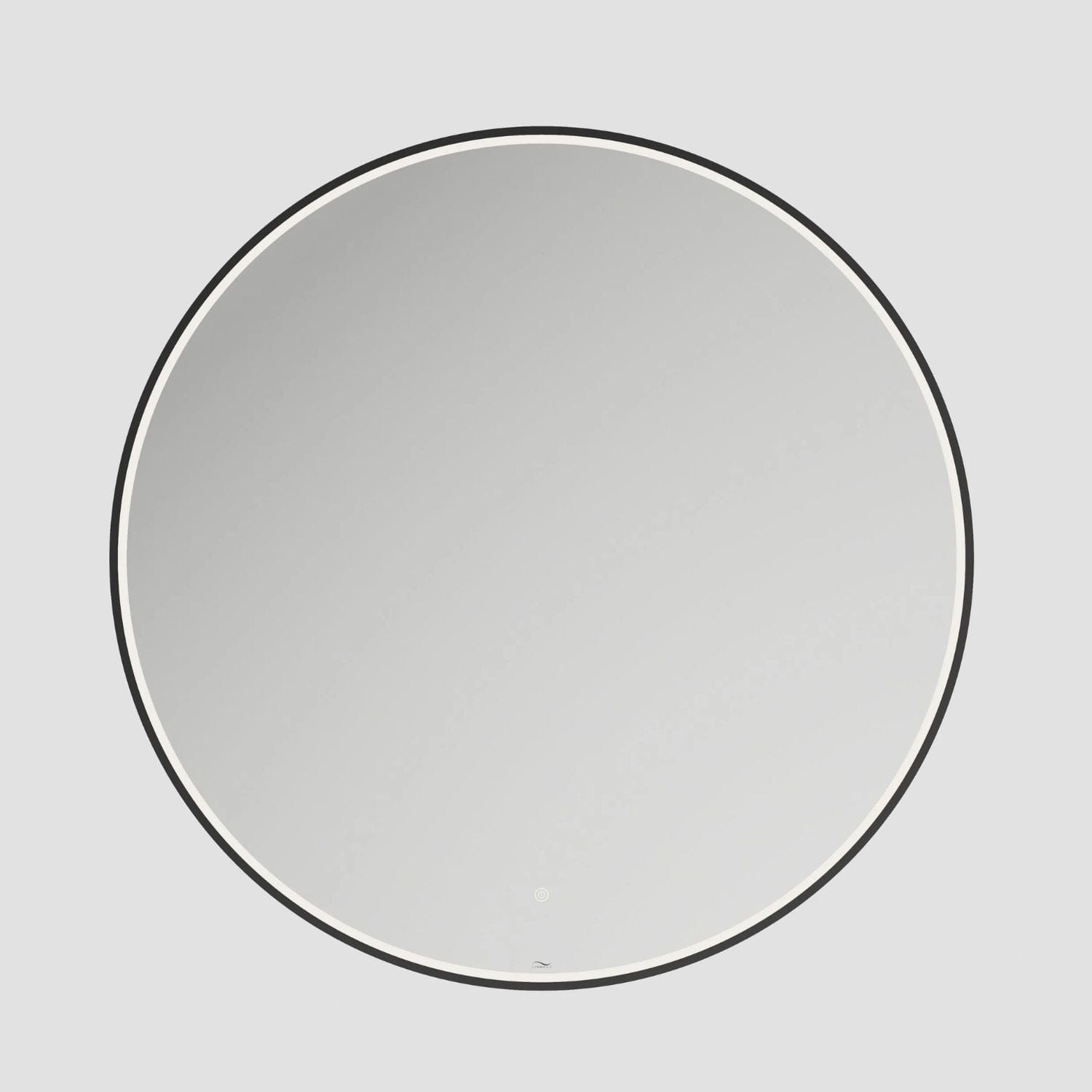 Linn Bad Vange Rund Speil Svart / 100cm Linn Bad Baderomsspeil LB-28610R