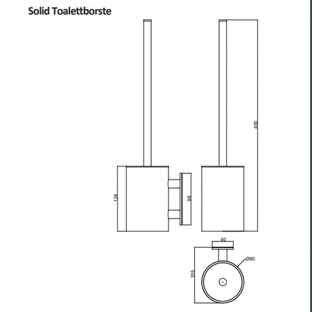 Macro Design CHIC Toalettbørste Gulvstående