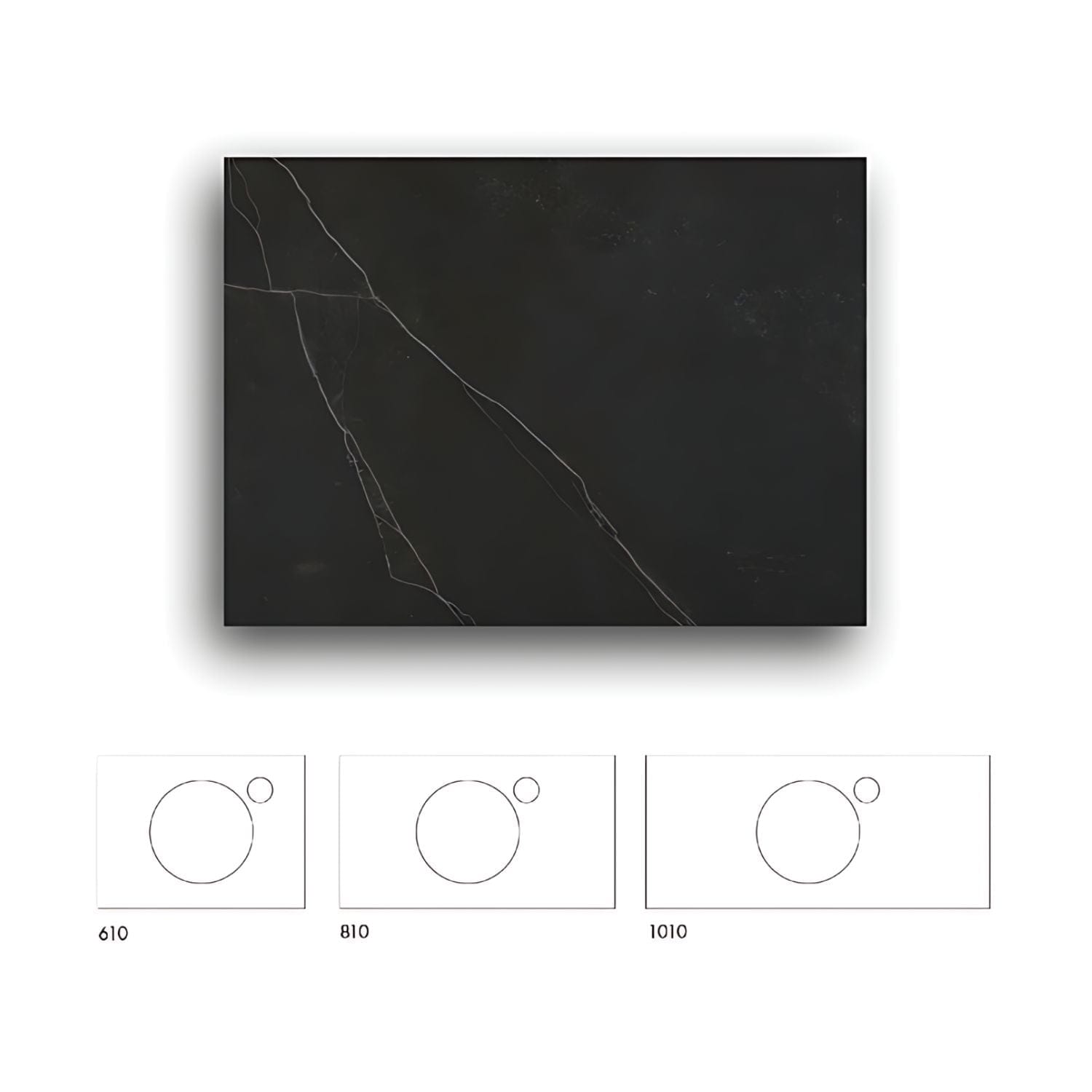 Macro Design Crown+ Dekton Benkeplate Keyla / 61cm Macro Design Benkeplate bad GRO-FB60KEYCH