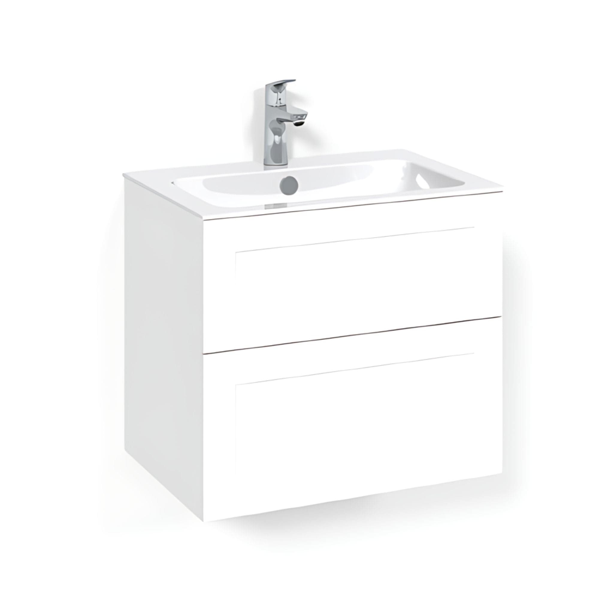 Macro Design CROWN Frame Servantskap 2 skuff - med LIGHT servant Hvit / 60cm / Light 8 Macro Design Servantskap BUN-FSK60VFL8