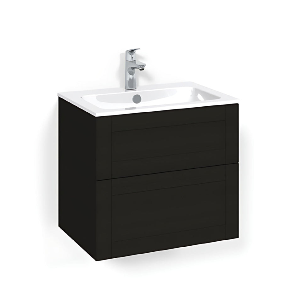 Macro Design CROWN Frame Servantskap 2 skuff - med LIGHT servant Svart eik / 60cm / Light 14 Macro Design Servantskap BUN-FSK60SFL14