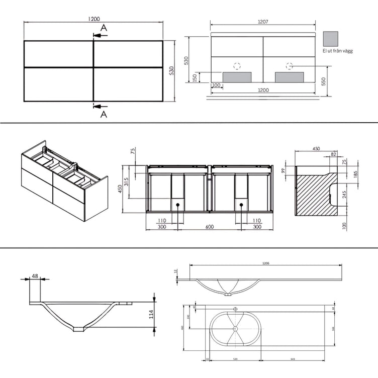 Macro Design CROWN Line Servantskap Venstre