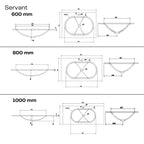 Macro Design CROWN Push-open Servantskap Glasservant