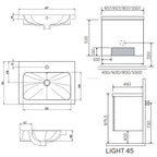 Macro Design CROWN Servantskap 2-dør LIGHT
