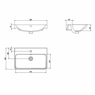 Macro Design CROWN Slim servantskap 2 Skuff