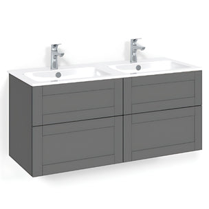 Macro Design CROWN Servantskap skuff med LIGHT 14 servant 120cm dobbel