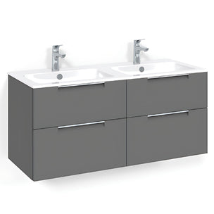 Macro Design CROWN Servantskap skuff med LIGHT 14 servant 120cm dobbel