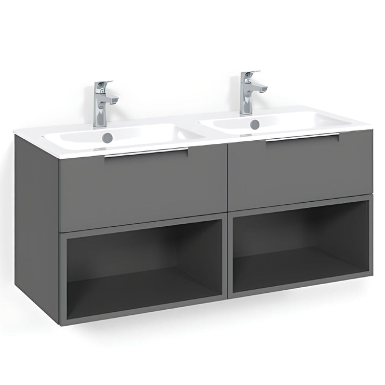 Macro Design CROWN Servantskap skuff med LIGHT 14 servant 120cm dobbel
