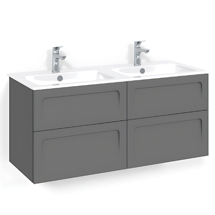 Macro Design CROWN Servantskap skuff med LIGHT 14 servant 120cm dobbel
