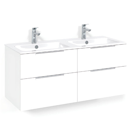Macro Design CROWN Servantskap skuff med LIGHT 14 servant 120cm dobbel