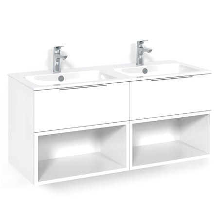 Macro Design CROWN Servantskap skuff med LIGHT 14 servant 120cm dobbel