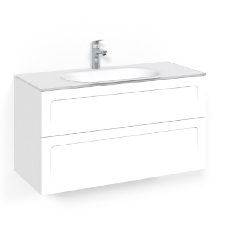 Macro Design CROWN Shape Servantskap 2-skuff med Glasservant