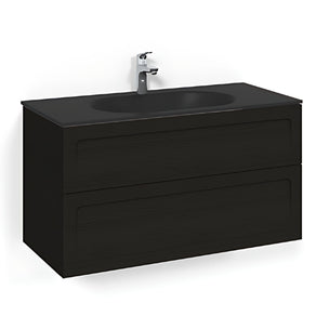 Macro Design CROWN Shape Servantskap 2-skuff med Glasservant