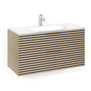 Macro Design CROWN Stripe Servantskap 2-skuff med Glasservant