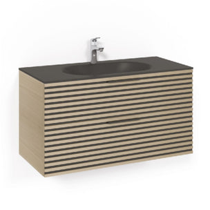 Macro Design CROWN Stripe Servantskap 2-skuff med Glasservant