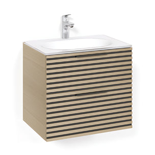 Macro Design CROWN Stripe Servantskap 2-skuff med Glasservant