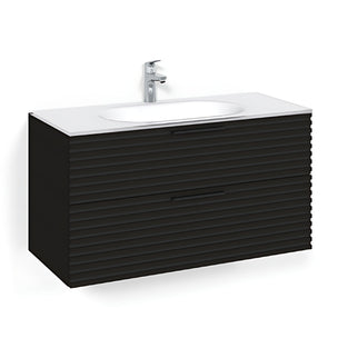 Macro Design CROWN Stripe Servantskap 2-skuff med Glasservant