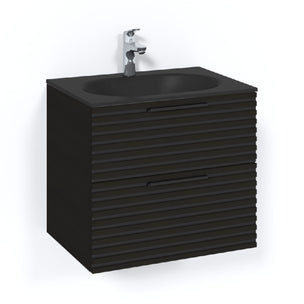 Macro Design CROWN Stripe Servantskap 2-skuff med Glasservant