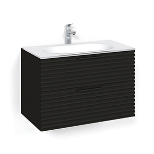 Macro Design CROWN Stripe Servantskap 2-skuff med Glasservant