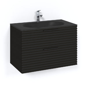 Macro Design CROWN Stripe Servantskap 2-skuff med Glasservant