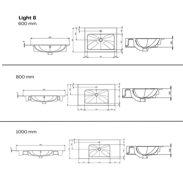Macro Design CROWN Stripe Servantskap 2 skuff