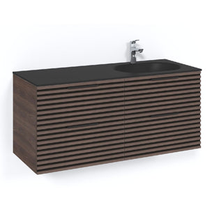 Macro Design CROWN Stripe Servantskap 4-skuff med Venstre Glasservant 120cm